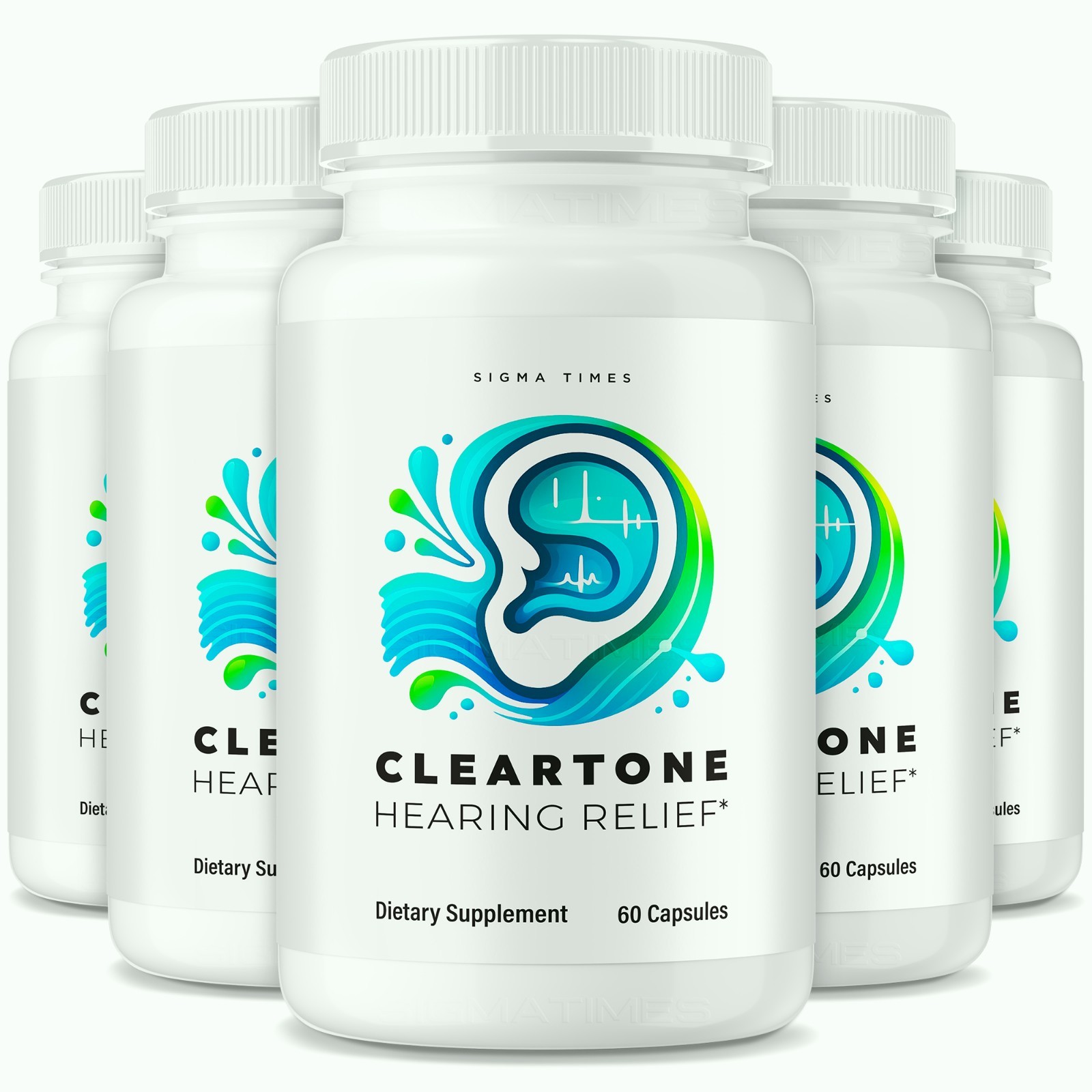 (5 Pack) Cleartone Ear Health Capsules, ClearTone Pills for Tinnitus Support
