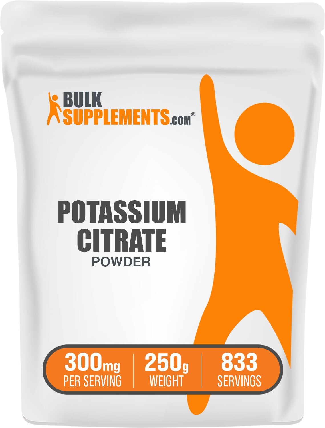 BulkSupplements Potassium Citrate Powder 250g – 300 mg Per Serving