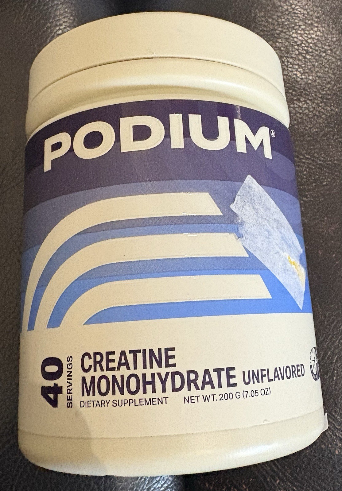 Podium Nutrition Creatine Monohydrate Dietary Supplement Unflavored 7.05oz 02/26