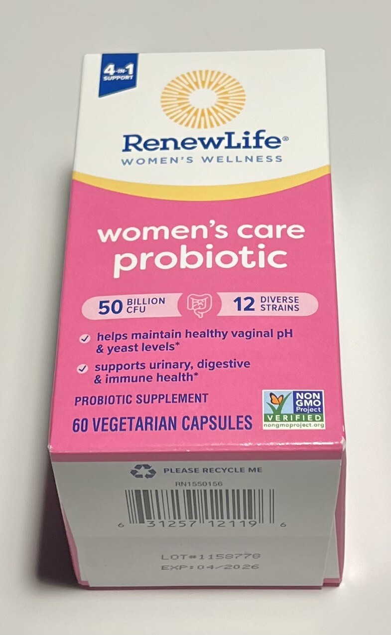 Renew Life Women’s Care Probiotic 50 Billion CFU 60ct BNIB