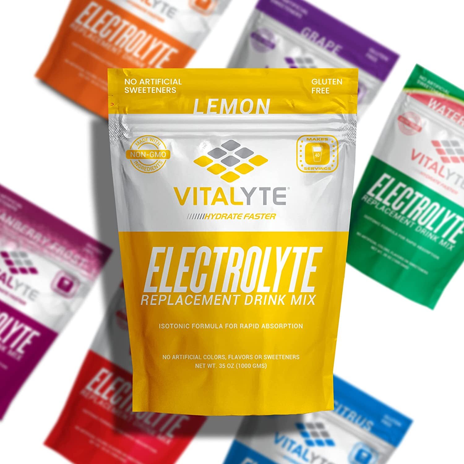 Electrolytes Powder, Drink Mix for Energy Boost & Recovery, Hydration Powder Mix