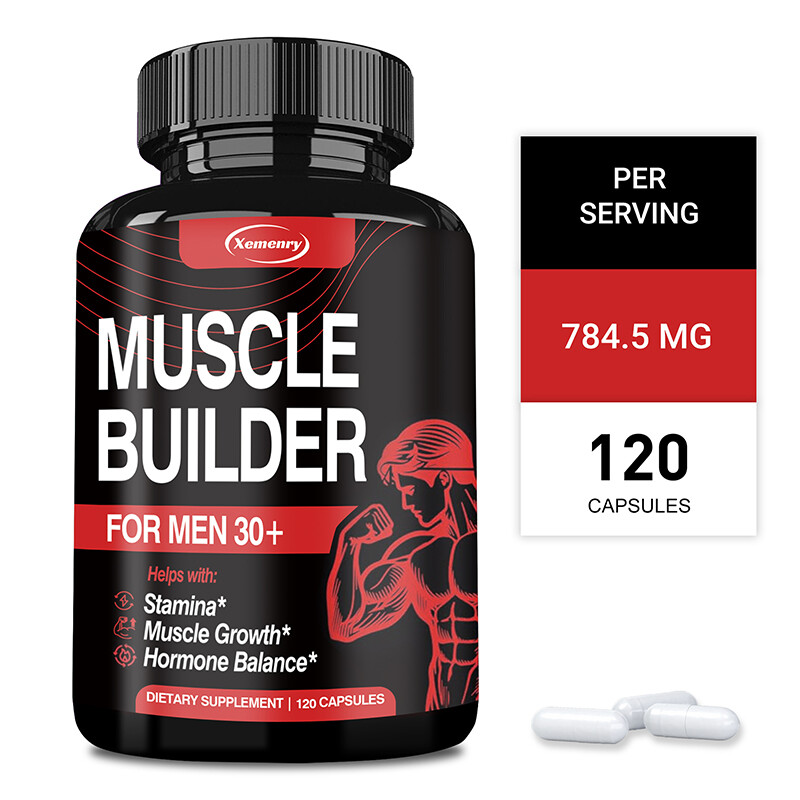 Muscle Builder capsules – Ashwagandha, Tribulus, Fat Burner, Energy Recovery