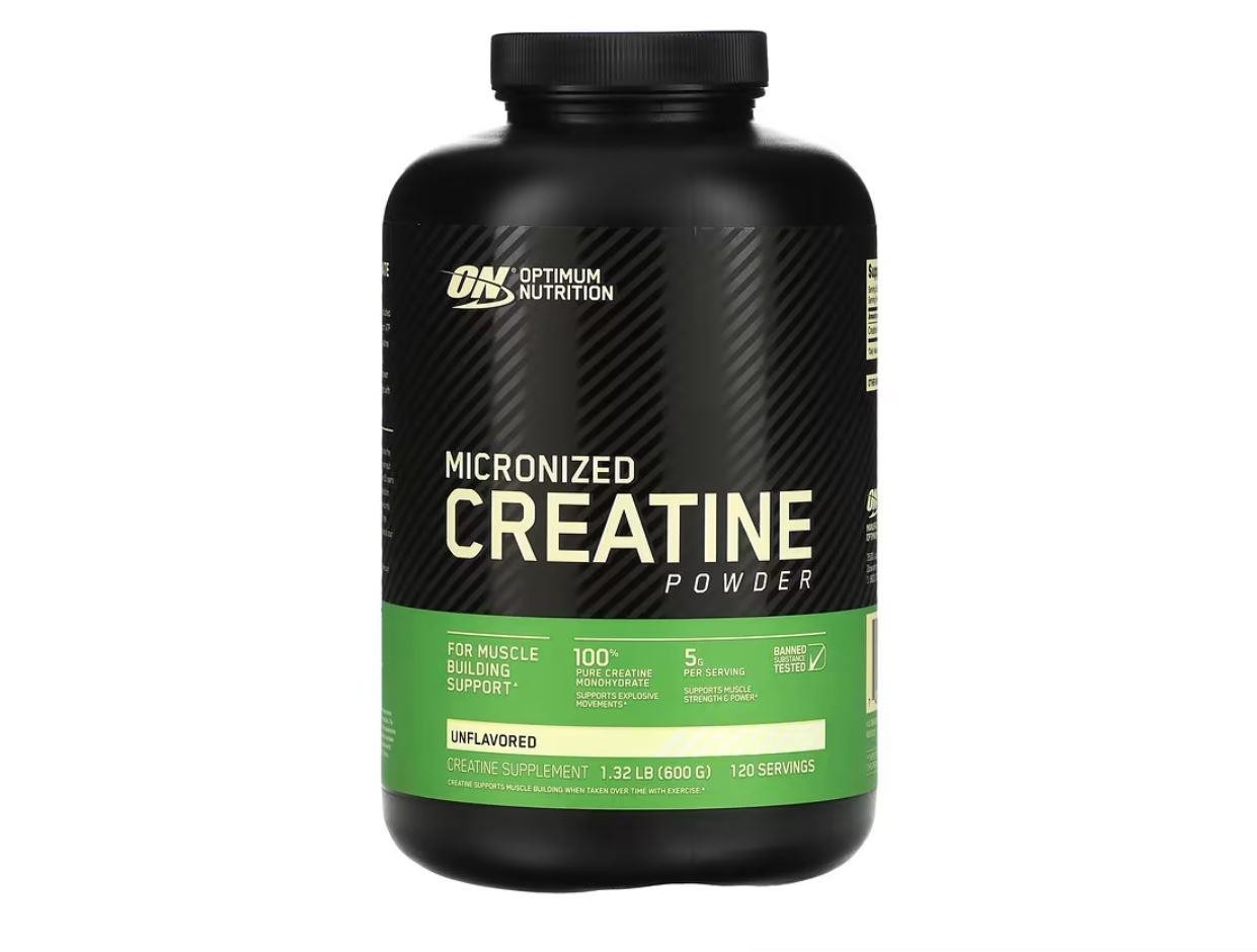 Optimum Nutrition, Micronized Creatine Powder, Unflavored, 1.32 lb (600 g)