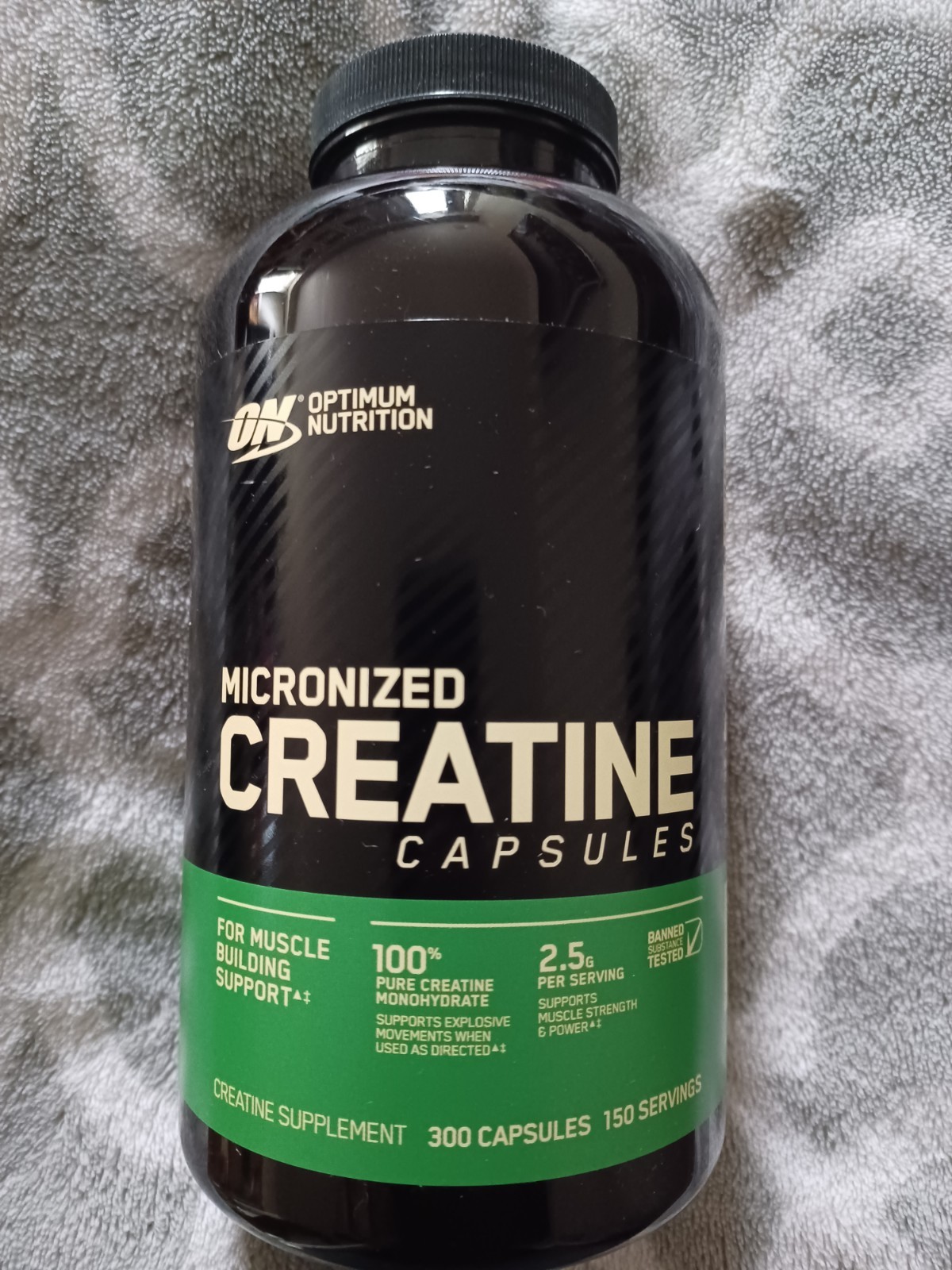 Optimum Nutrition Micronized Creatine 300 Capsules  Exp. 06/2027