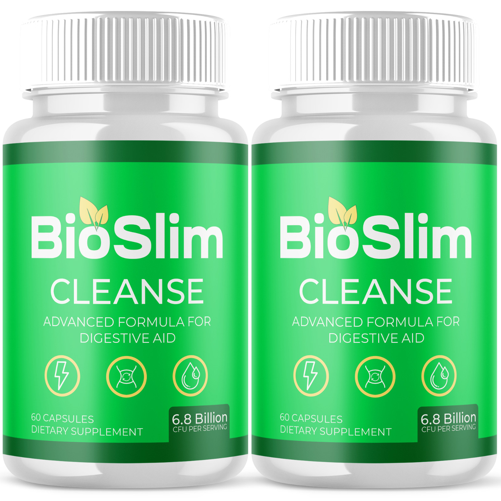 (2 Pack) BioSlim Cleanse Probiotic Support Healthy Digestive Function 120 Caps