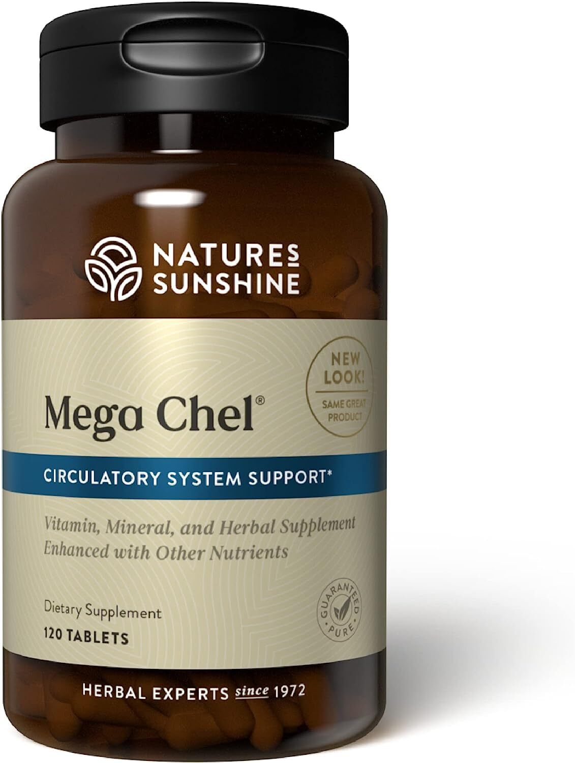 Nature’s Sunshine Mega Chel Mineral Supplement 120 Count for Health and Wellness