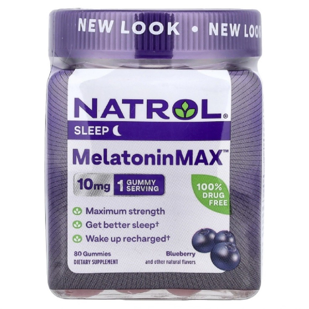 MelatoninMax™, Blueberry, 10 mg, 80 Gummies