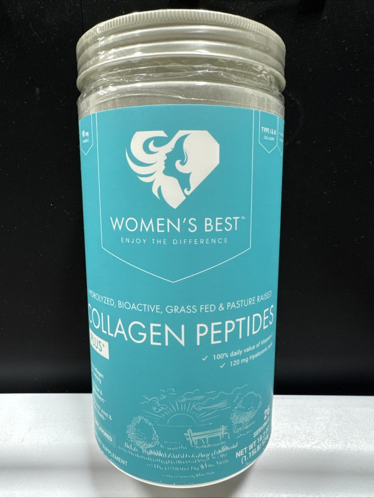 Women’s Best Collagen Peptides PLUS – 18.3 Oz.(520g) – Skin-Hair-Nails – Exp3/26
