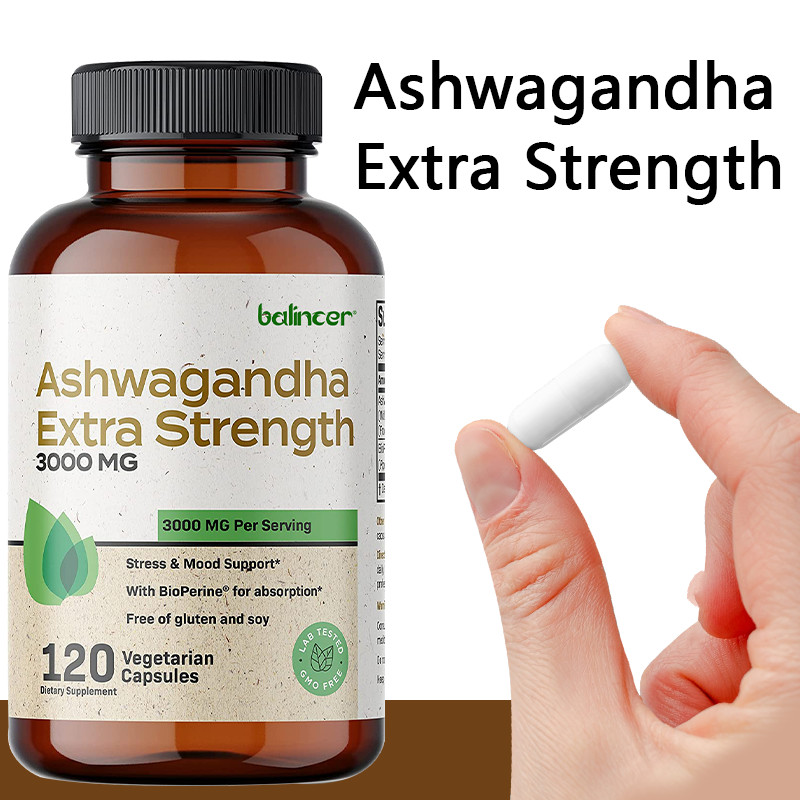 Ashwagandha Strong Capsules 3000mg–Promote mental health and relieve stress