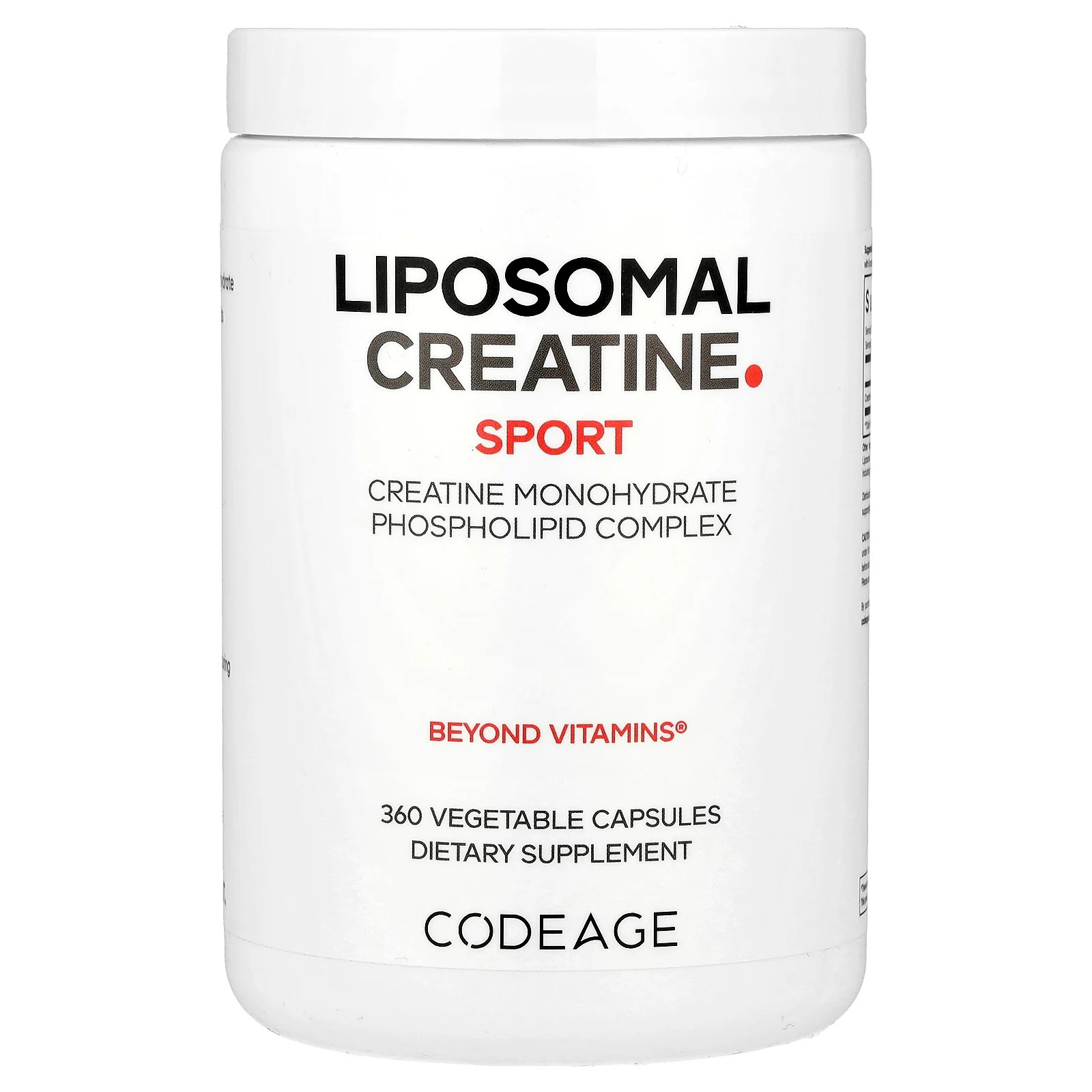Sport, Liposomal Creatine, 360 Vegetable Capsules (625 mg per Capsule)
