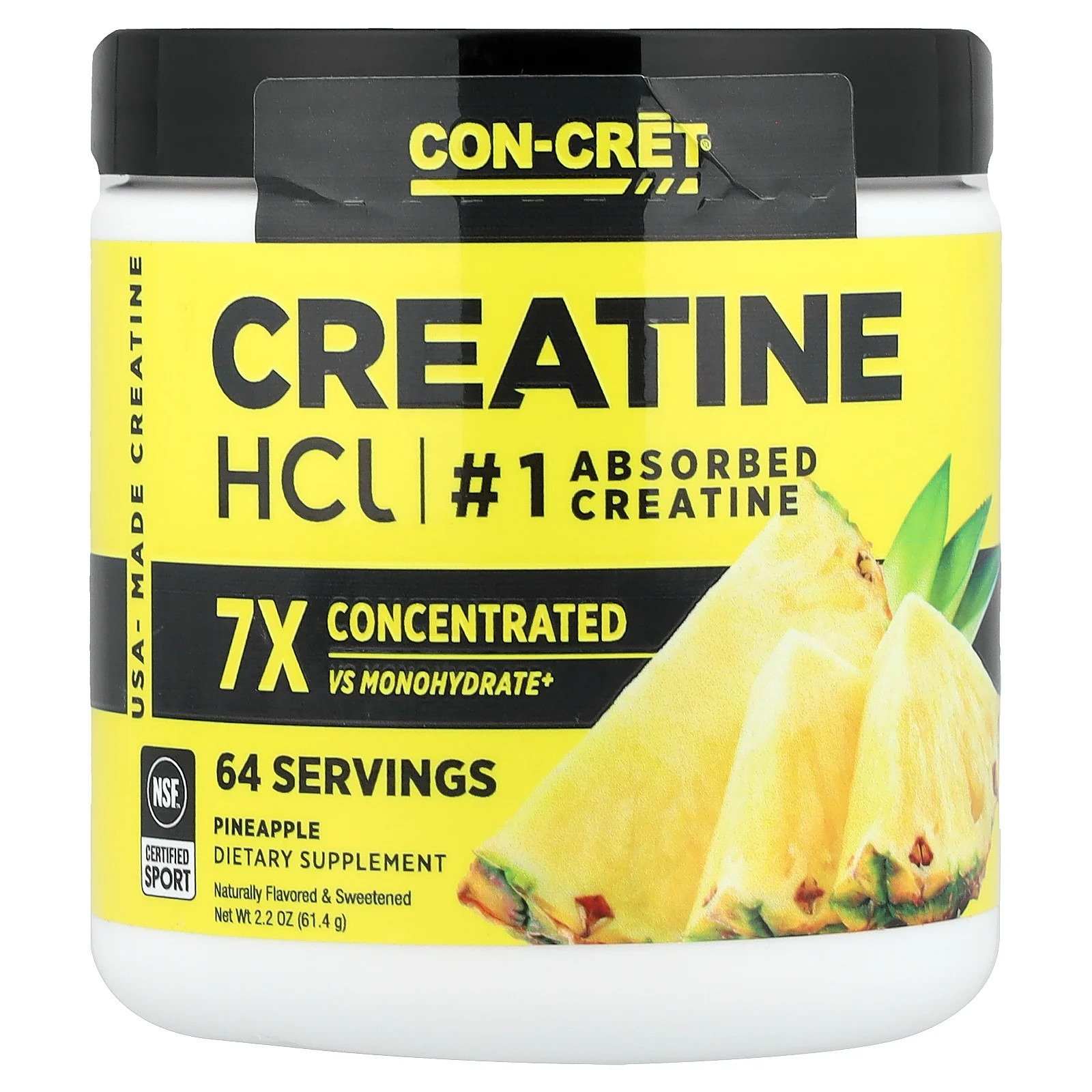 Creatine HCI, Pineapple, 2.2 oz (61.4 g)
