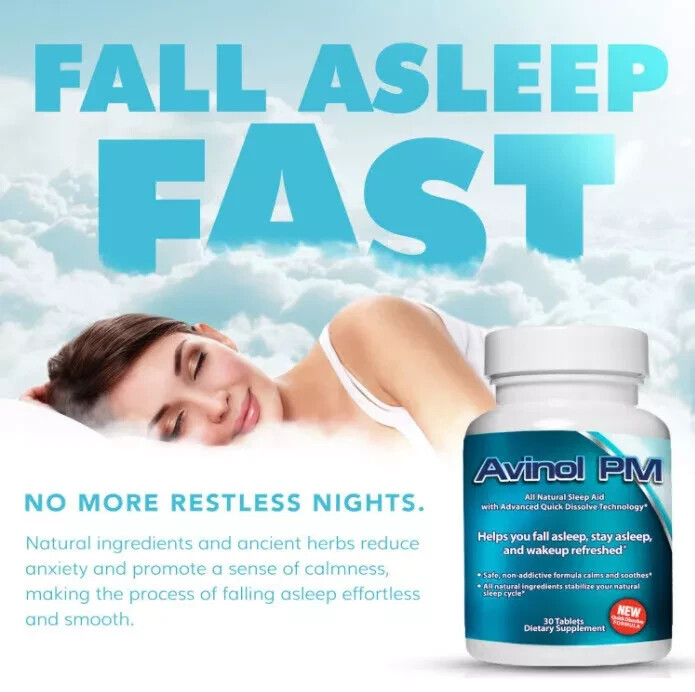 Avinol PM Quick Melts – Melatonin 5mg + Relief w/ Insomnia,Work or Jet Lag (1)