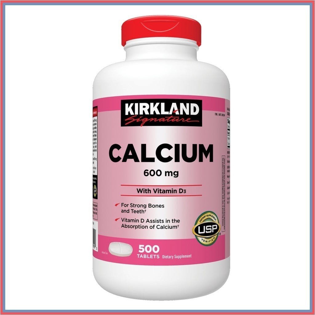 Calcium 600 mg. with Vitamin D3, 500 Tablets – FREE SHIPPING!