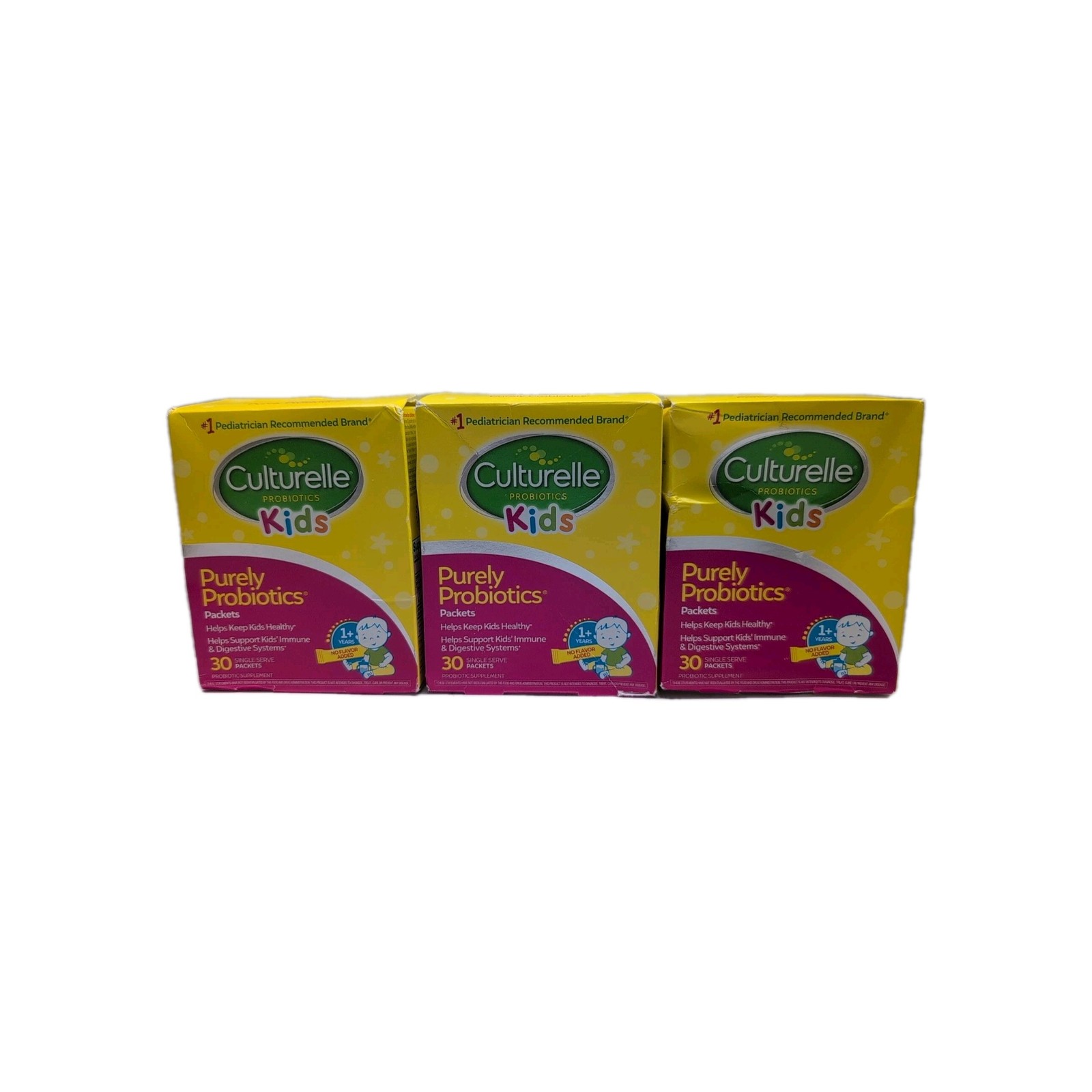 (3) Culturelle Kids Purely Probiotic Immune Digestive System 90 Packets 04/27+