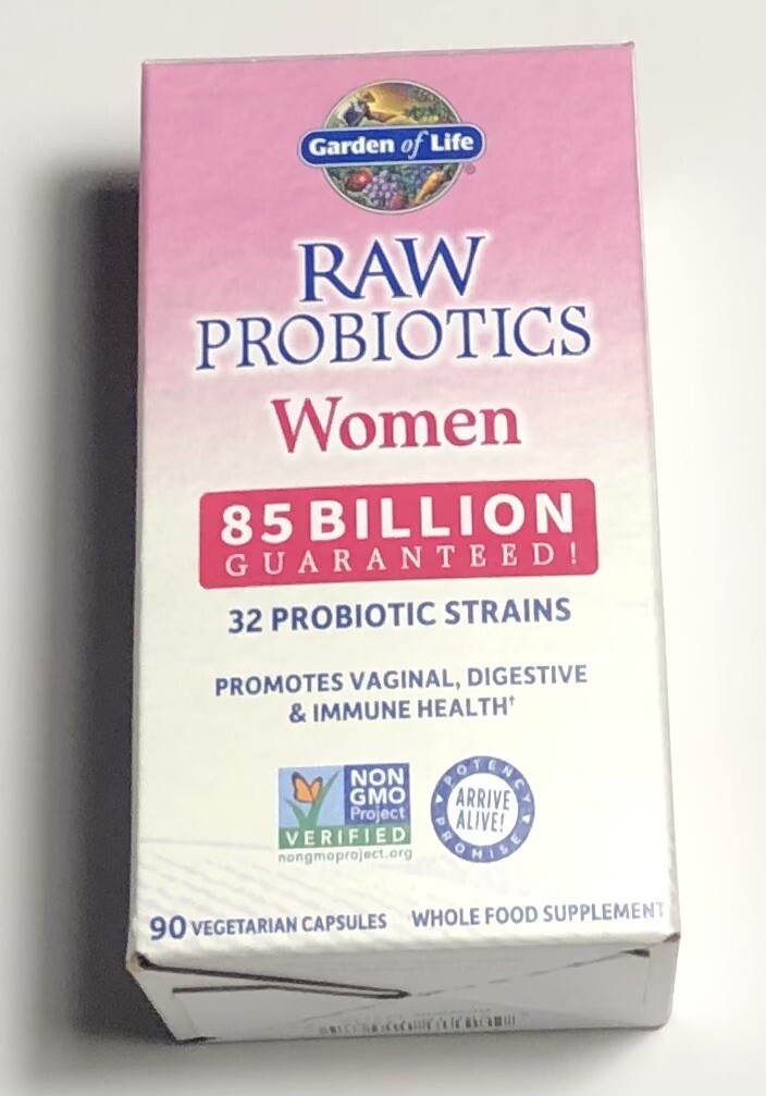 Garden of Life Raw Probiotics Women 85 Billion 32 Probiotic Strains 90 Caps BNIB