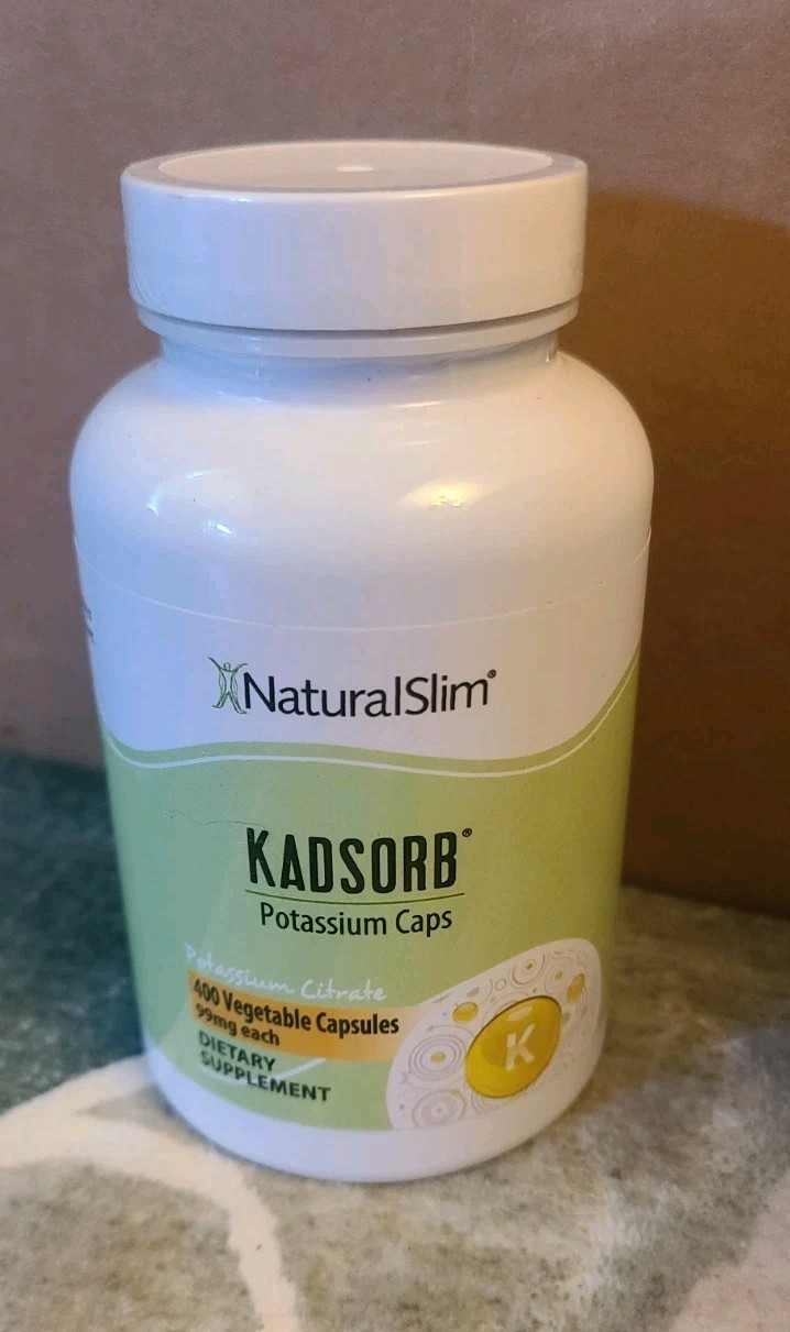 NaturalSlim KADSORB™ Potassium Caps – 400 Veggie Capsules – Exp 02/2027 – Sealed