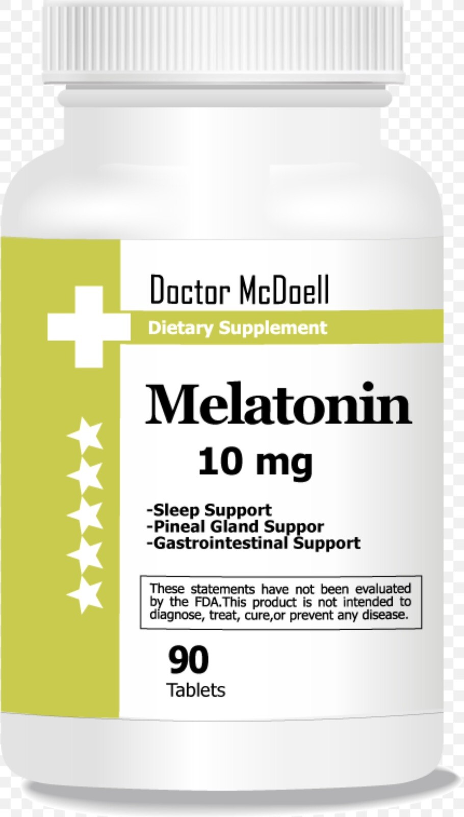 Melatonin 10 mg, Helps Regulate Body’s Sleep, Helps You Fall Asleep Faster