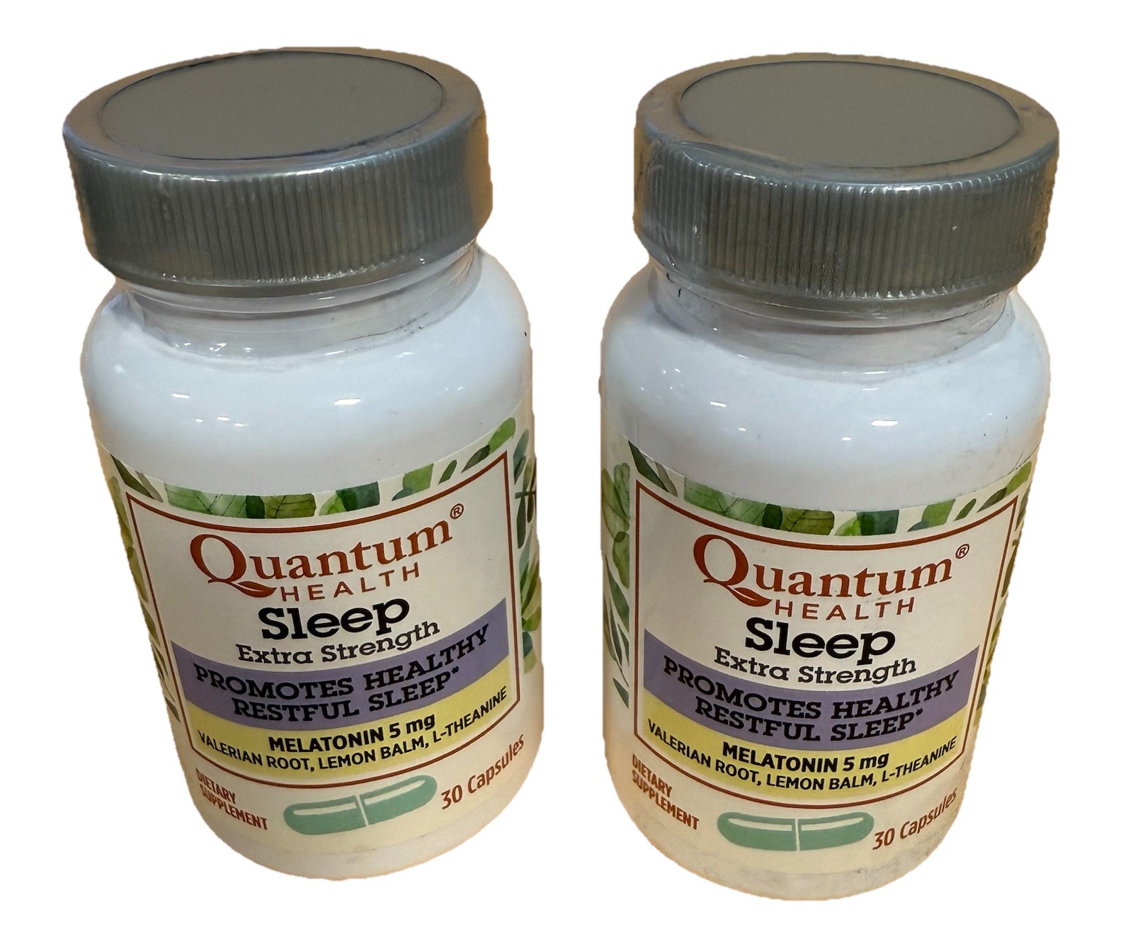 2 QUANTUM HEALTH Sleep EXTRA STRENGTH Melatonin, 30 Capsules EXP: 03/2026 NEW!