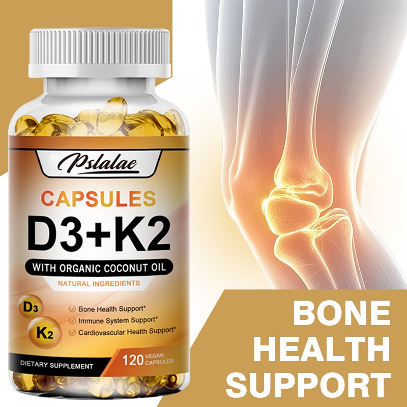 Vitamin D3 5000IU + K2 MK7 200mcg – Immune Support Bone Health Anti-Inflammatory