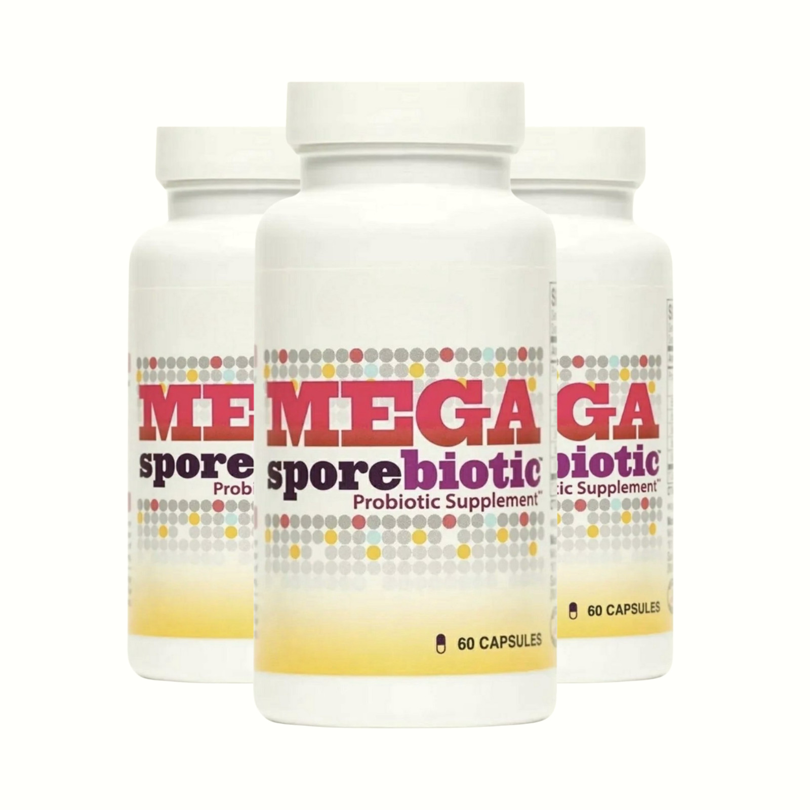 3-Pack Mega SporeBiotic Natural Probiotic Supplement MegaSporebiotic – 180 Caps