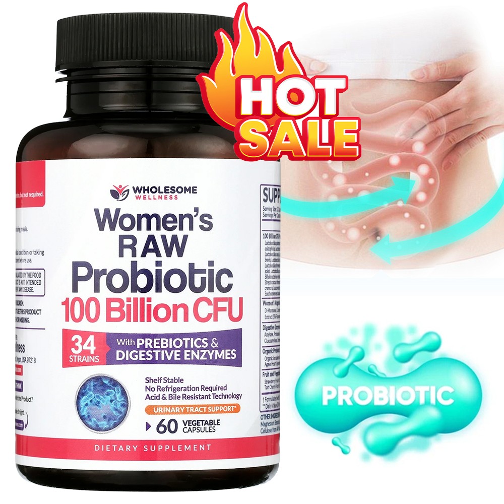 Wholesome Wellness 100 Billion Women’s Probiotics – Promotes Gut Health