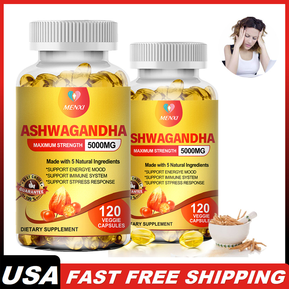 Organic Ashwagandha 240 Capsules – Balance Mood, Reduce Stress,Increase Stamina