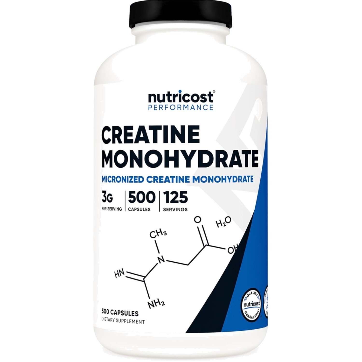 Creatine Monohydrate Capsules 3000mg Per Serving 500 Count