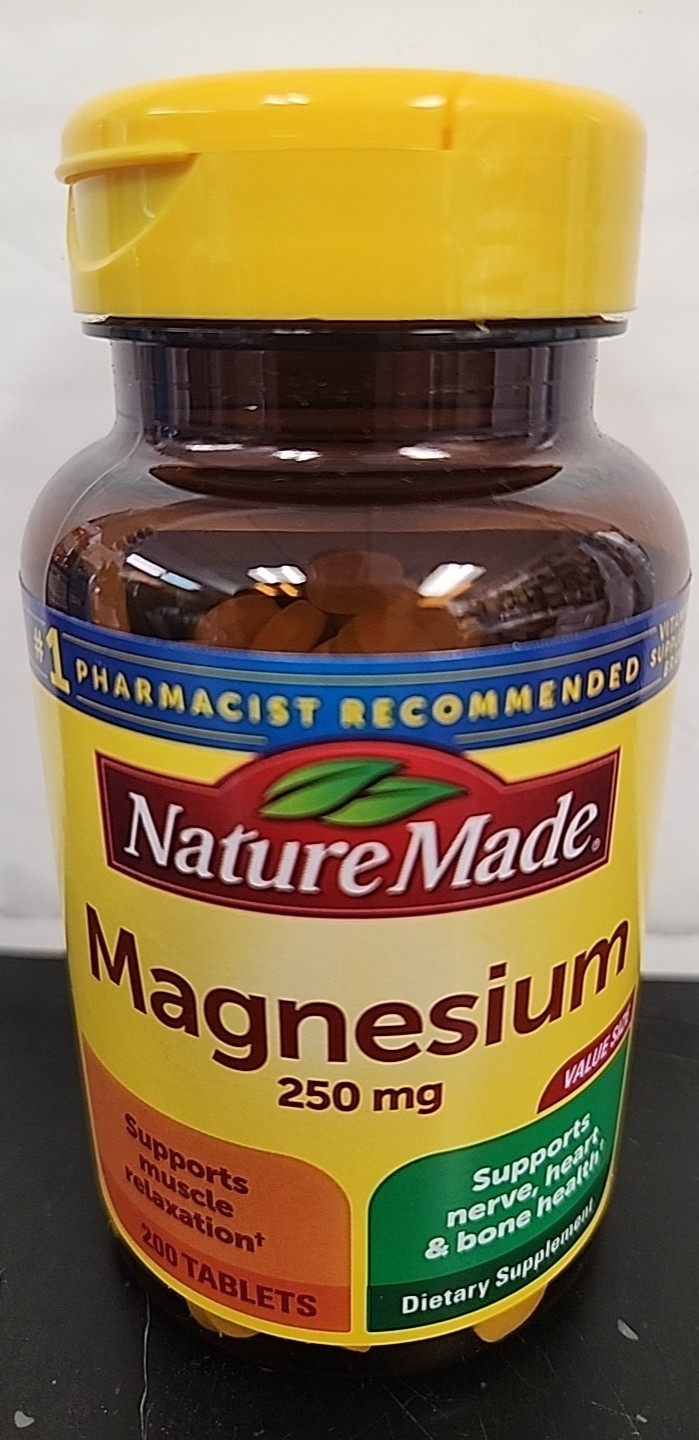 Nature Made Magnesium 250 mg Tablets 200 tablets