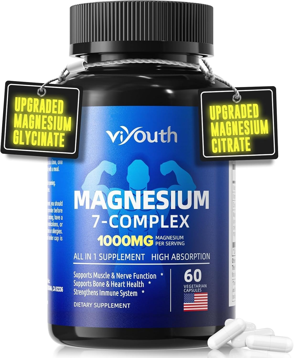 Viyouth High Absorption 10-in-1 Magnesium Mix – 7 Elemental Magnesium Complex
