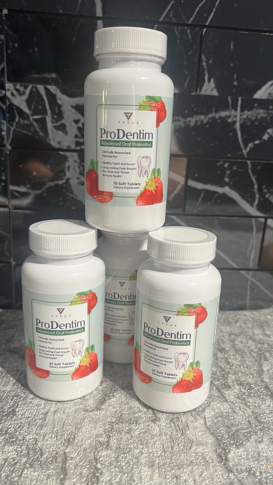 Prodentim Chewable Tablets For Gums And Teeth Oral Probiotics Strawberry (30 ct)