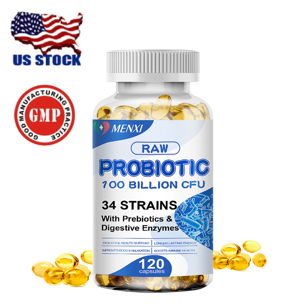 Daily Probiotic Supplement 100 Billion CFU – 34 Diverse Strains for Digestion