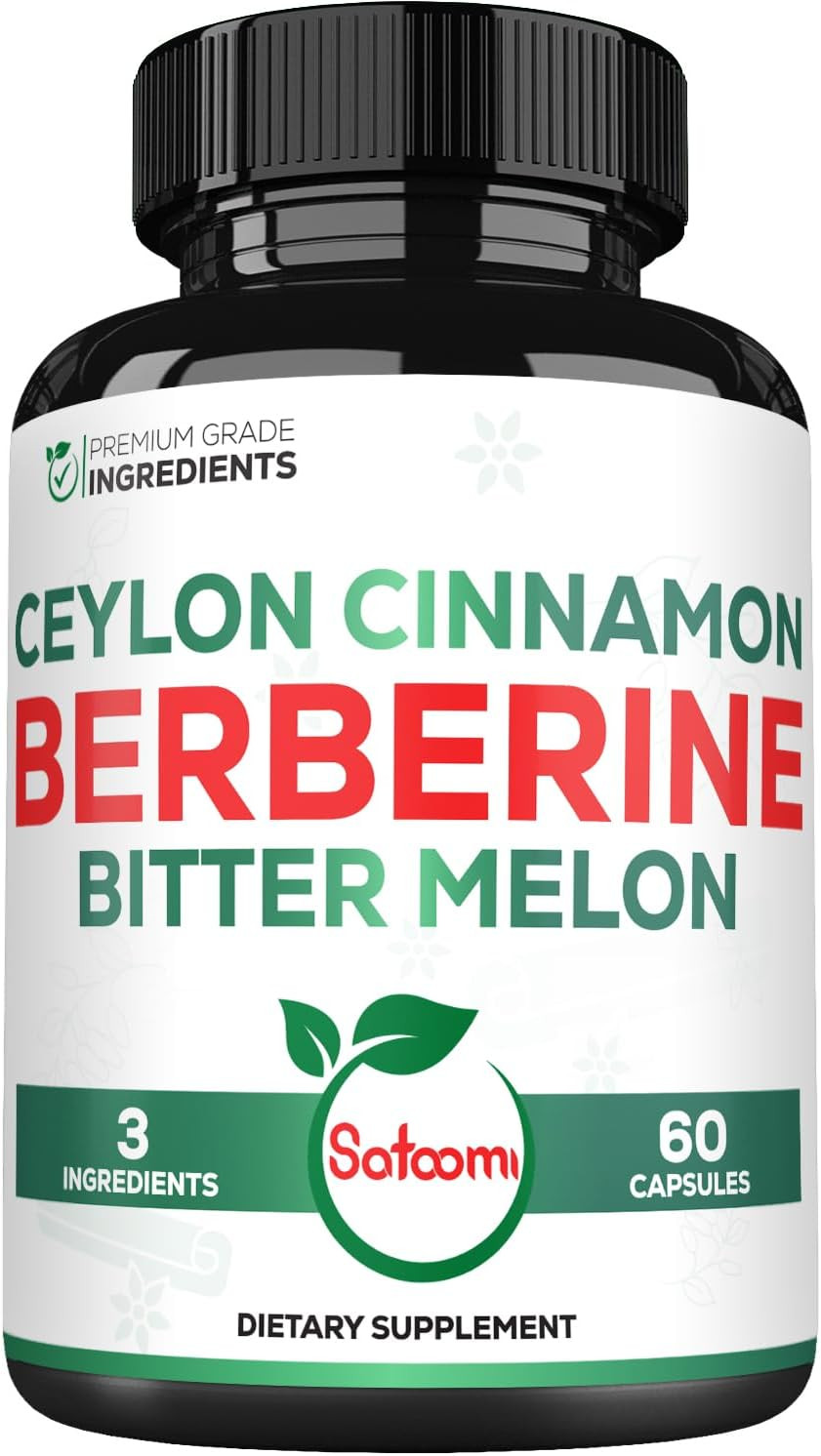 1500Mg Berberine Supplement with Organic Ceylon Cinnamon Bark & Bitter Melon – 3
