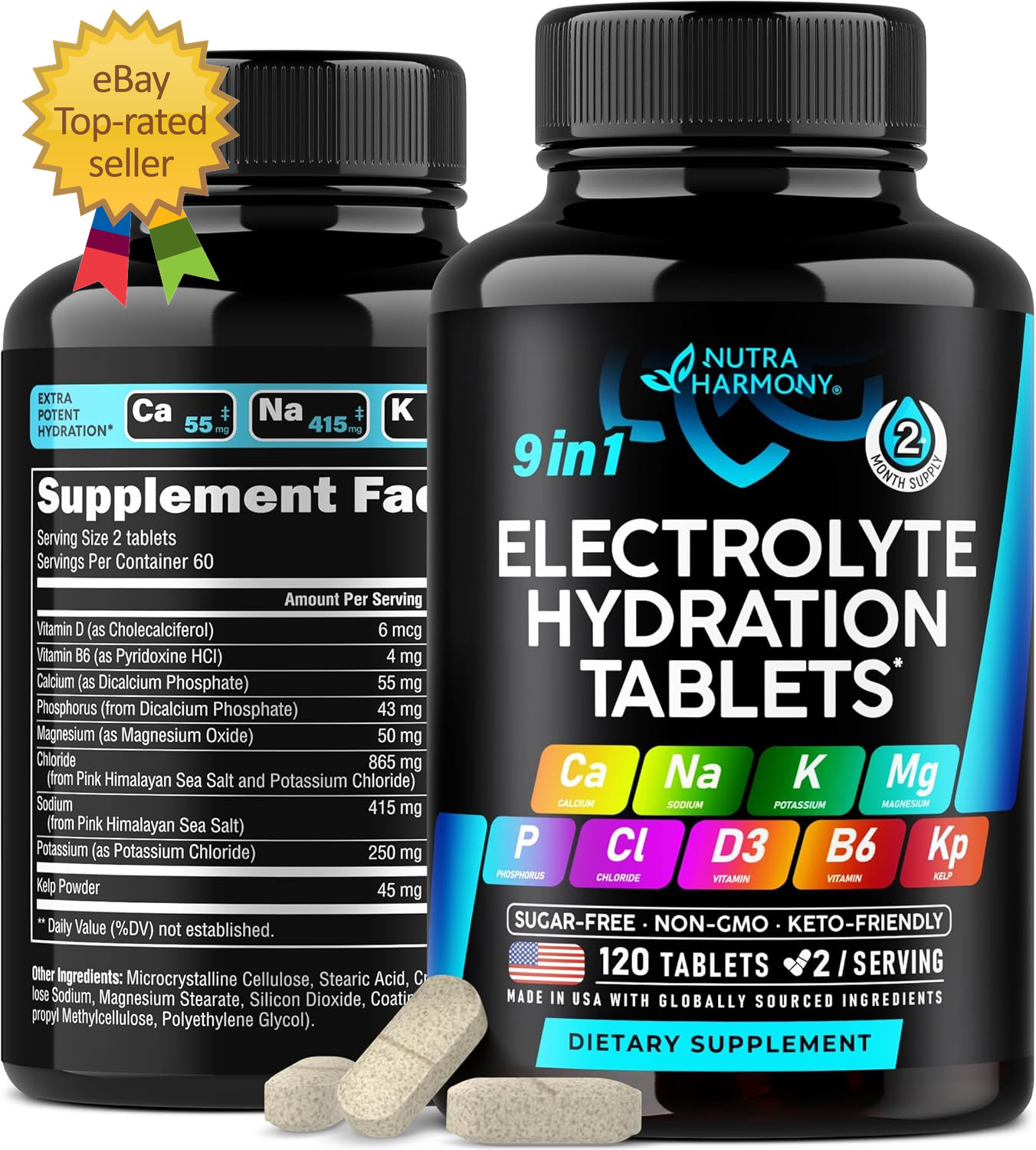 Electrolytes – Electrolyte Tablets with Magnesium, Sodium, Potassium, Chloride,
