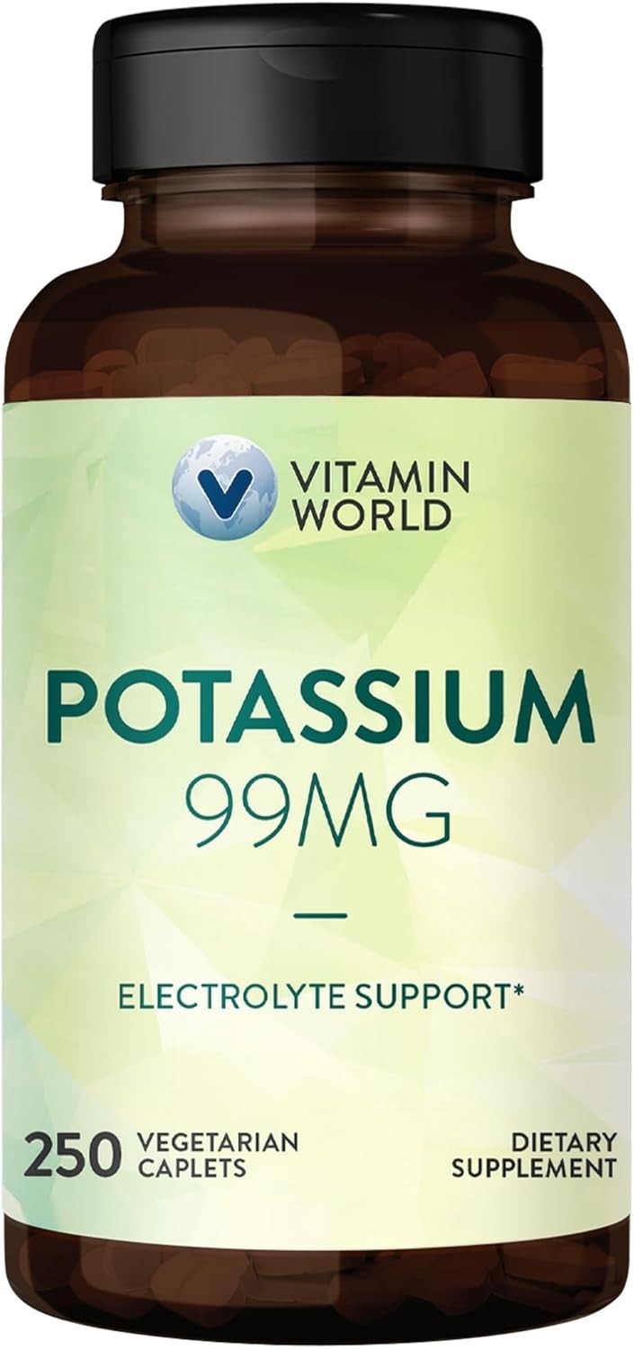 Vitamin World Potassium 99MG 250 vegetarian caplets Exp. 02/27