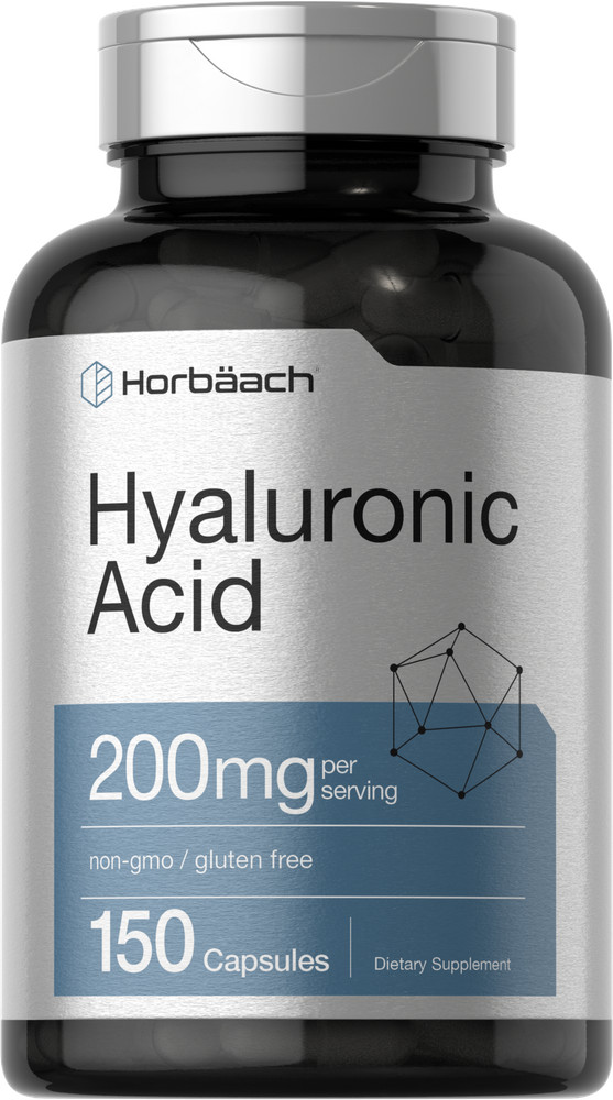 Hyaluronic Acid Capsules | 200 mg | 150 Count | Non-GMO | by Horbaach