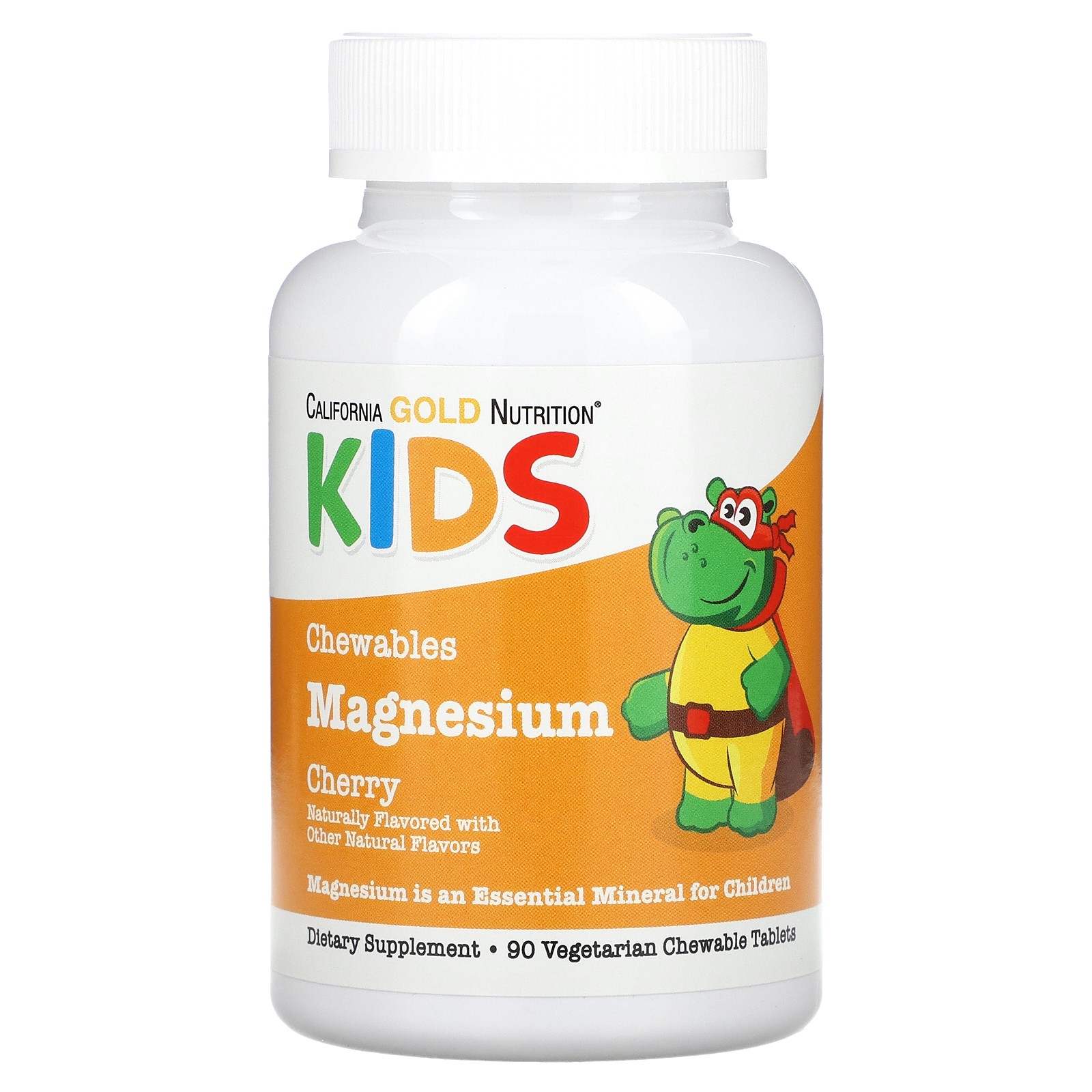 Chewable Magnesium for Children,  Cherry, 90 Vegetarian Tablets (50 mg per