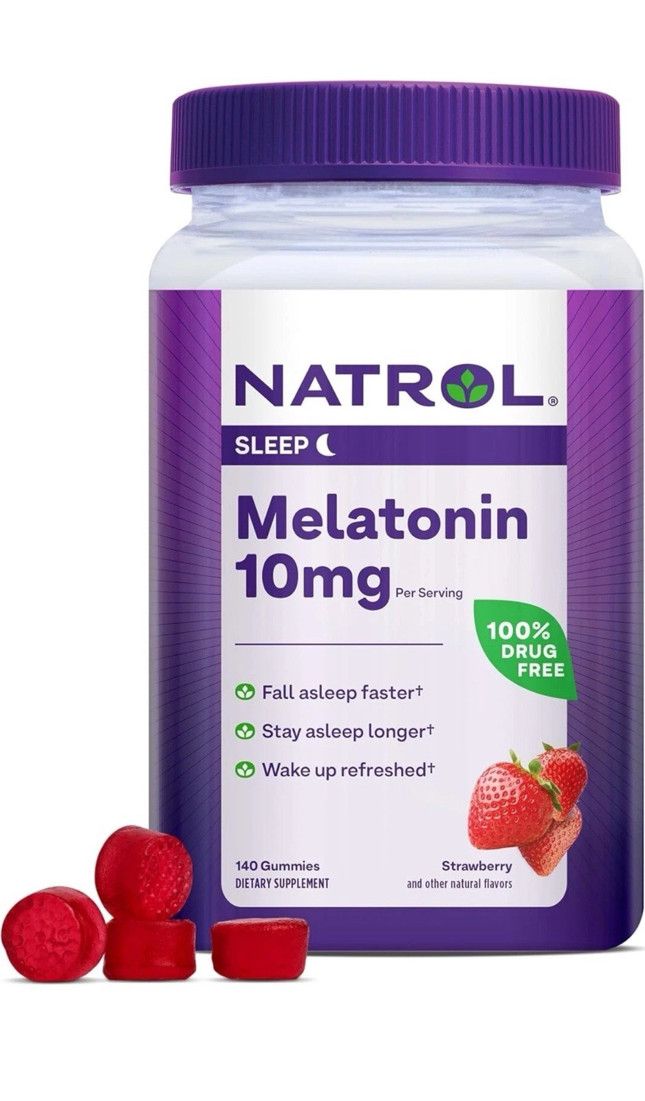 Natrol Melatonin Gummies – Sleep Support – 10mg – 140 Count *EXP 02/26