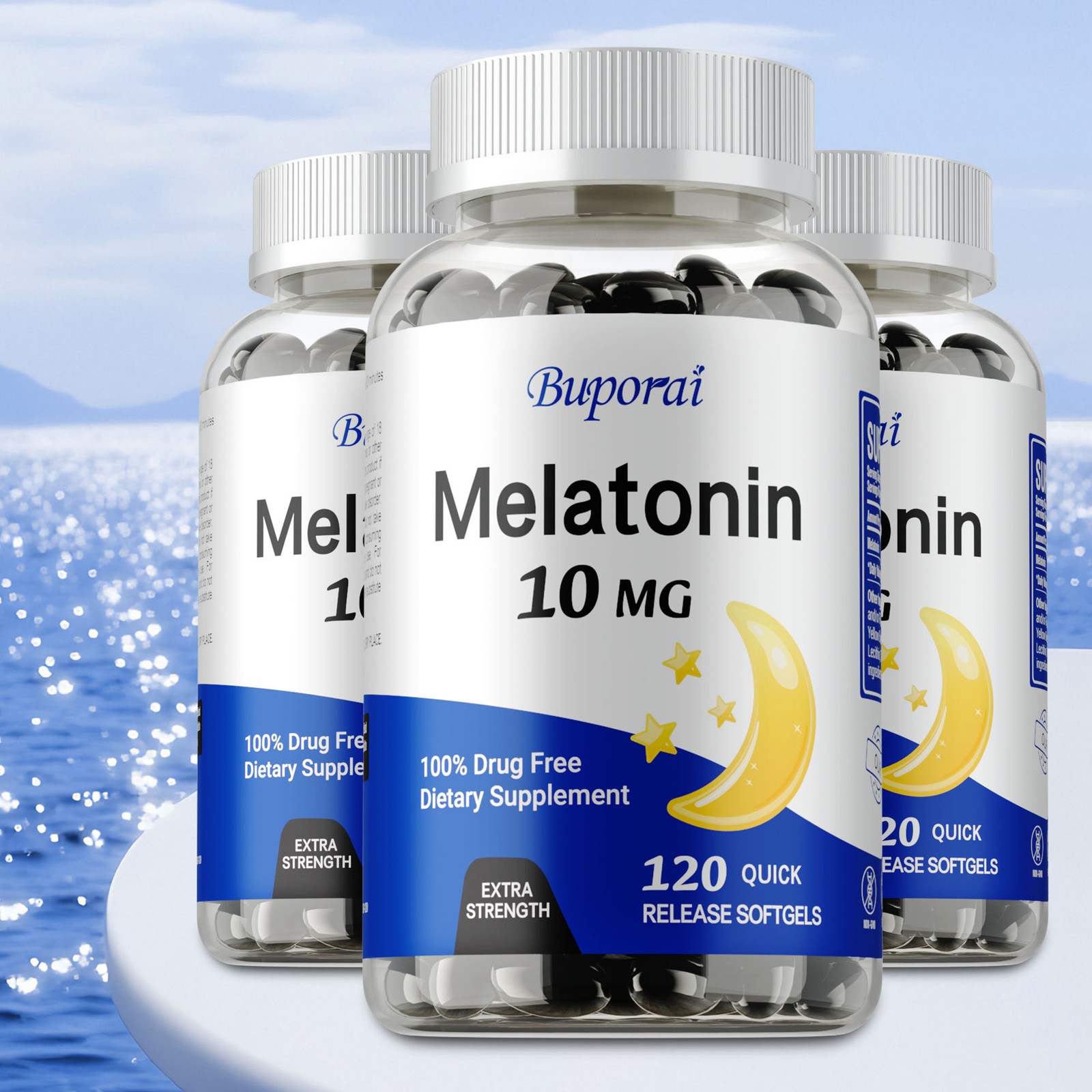 Melatonin 10mg – Adult Sleep Aid,Promotes Relaxation,Better Sleep,Stress Relief