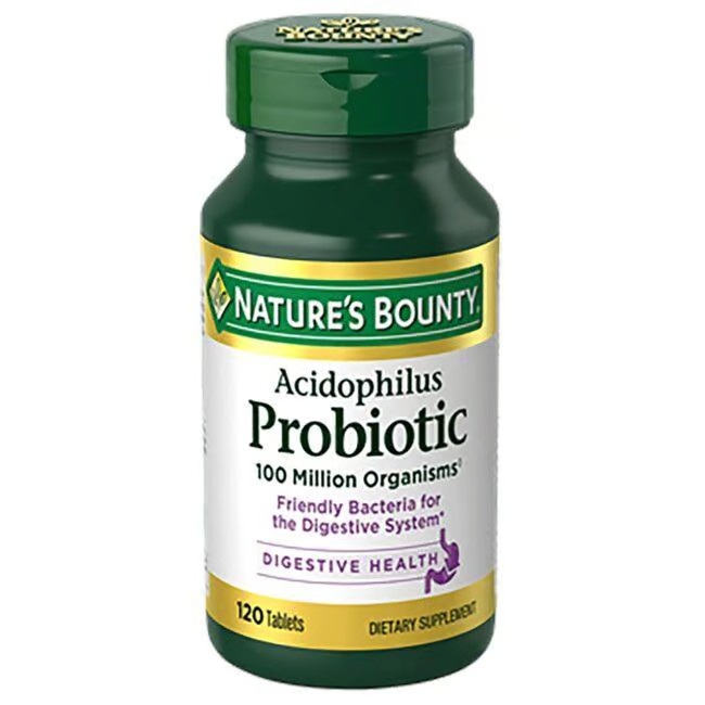 Nature’s Bounty Acidophilus Probiotic 100 Million Cfu 120 Tabs