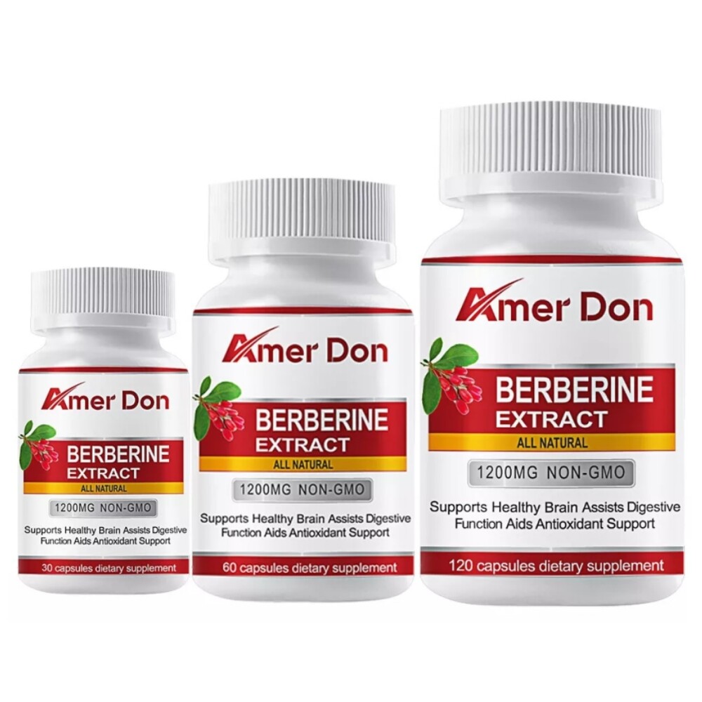 Premium Berberine HCL Extract 1200mg, Healthy Cholesterol, Anti-inflammatory