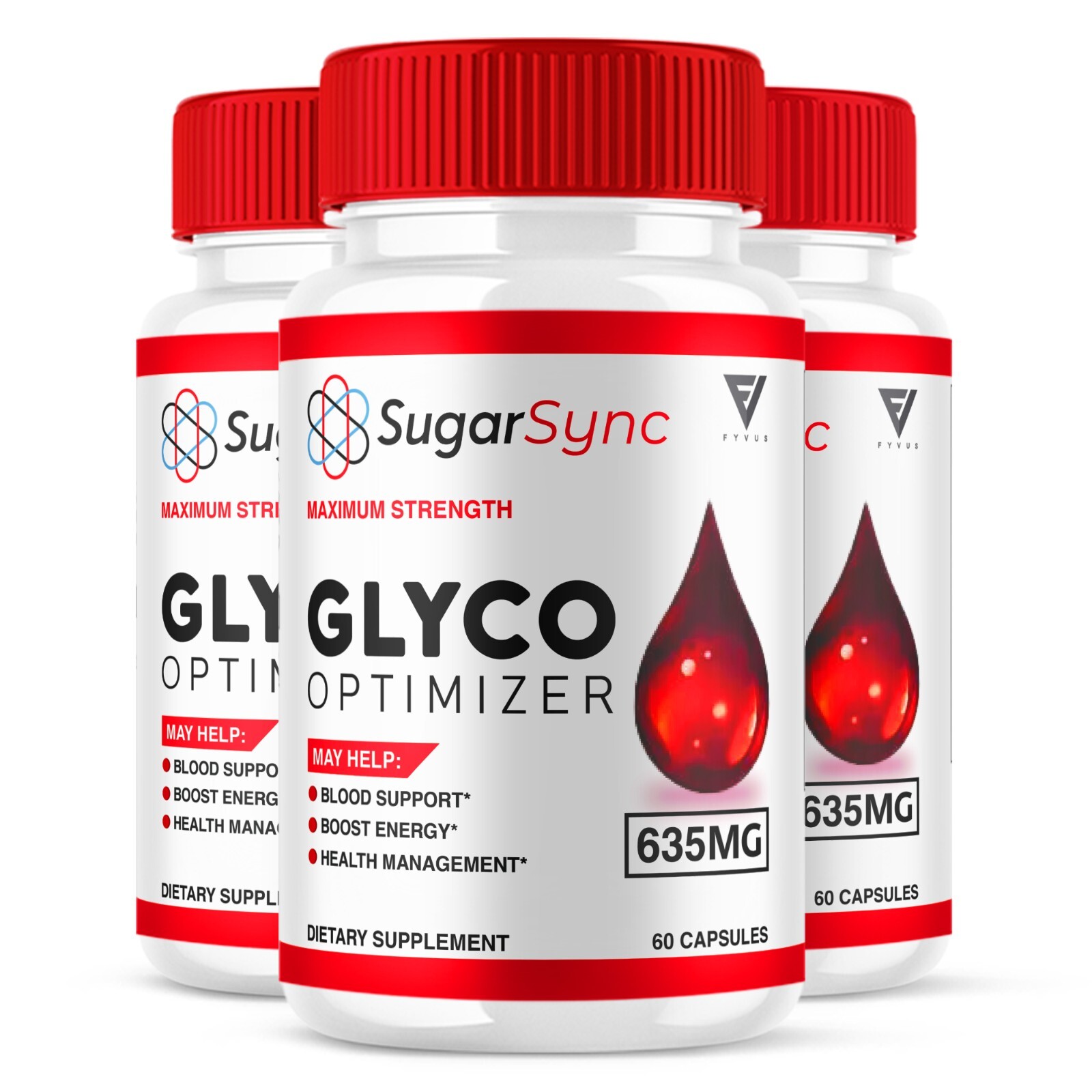 (3 Pack) Sugar Sync Glyco Optimizer SugarSync Glycogen Support (180 Capsules)