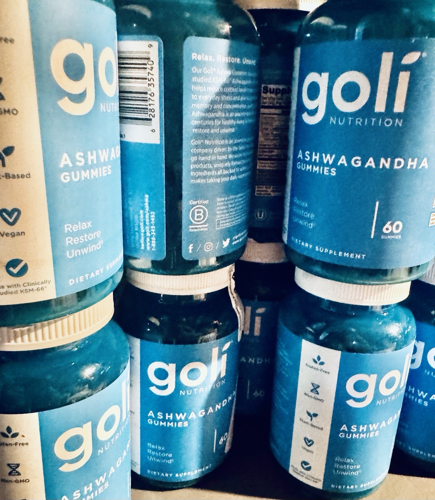 5 Goli Ashwagandha & Vitamin D Gummy 60ct (300Total) 3/26 10/26+