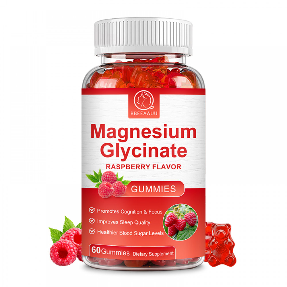 Magnesium Glycinate Gummies 500mg Muscle Bone Support Improve Sleep Quality