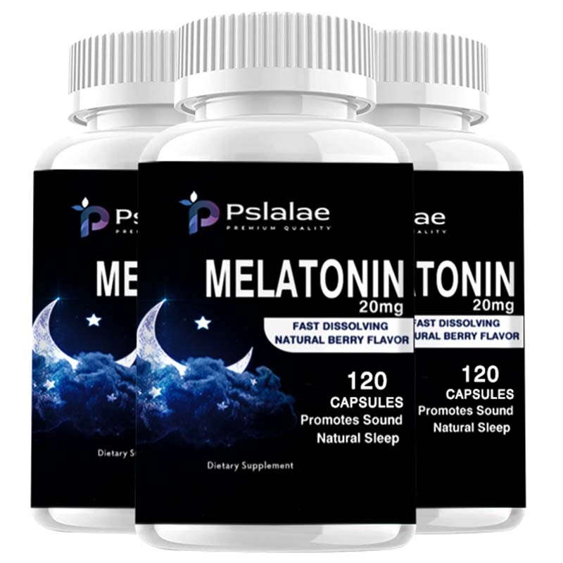 Melatonin 20mg – Improves Sleep, Supports Recovery, Relieves Stress, Non-GMO
