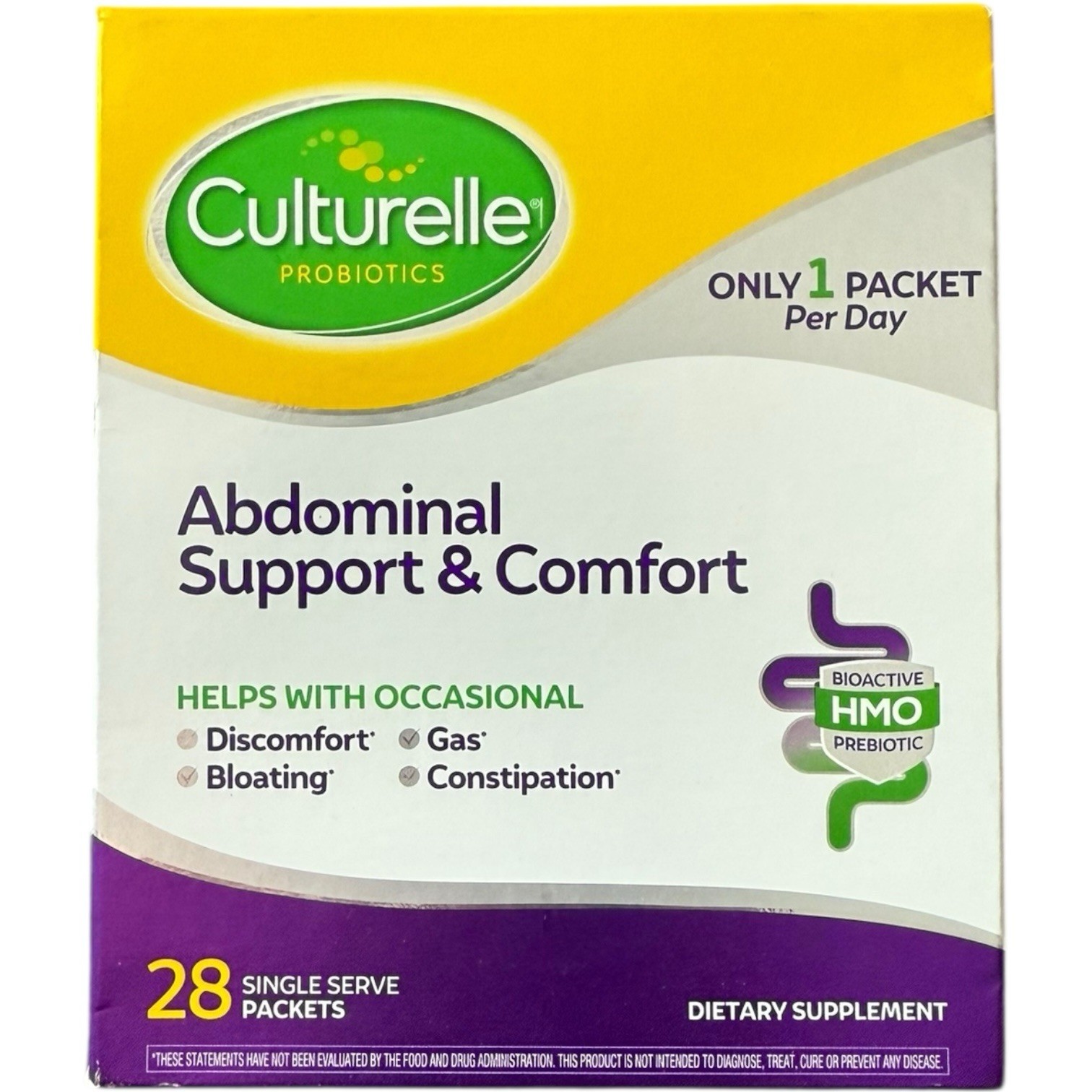 Culturelle Probiotics Abdominal Support & Comfort – 28 Packets – Exp-12/2025+