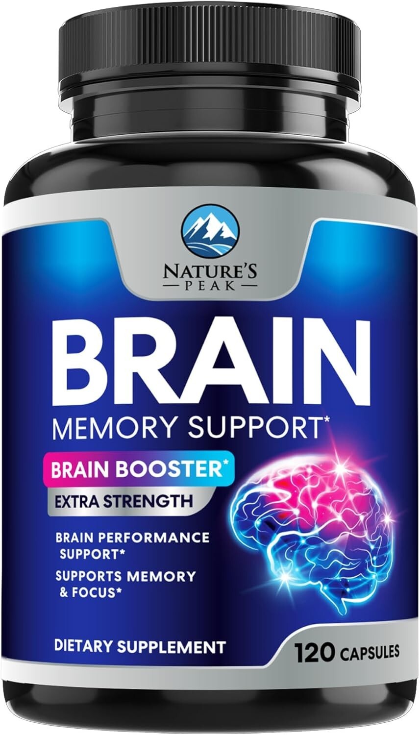 Brain Memory Supplement Pills – Nootropics Support for Concentration for Clarity