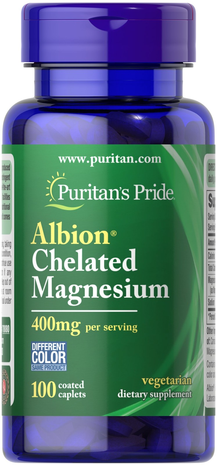 Puritan’s Pride Albion Chelated Magnesium 400 mg – 100 Caplets
