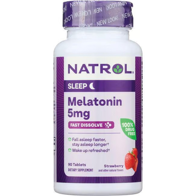 Natrol Melatonin Fast Dissolve – Strawberry 5 mg 90 Tabs