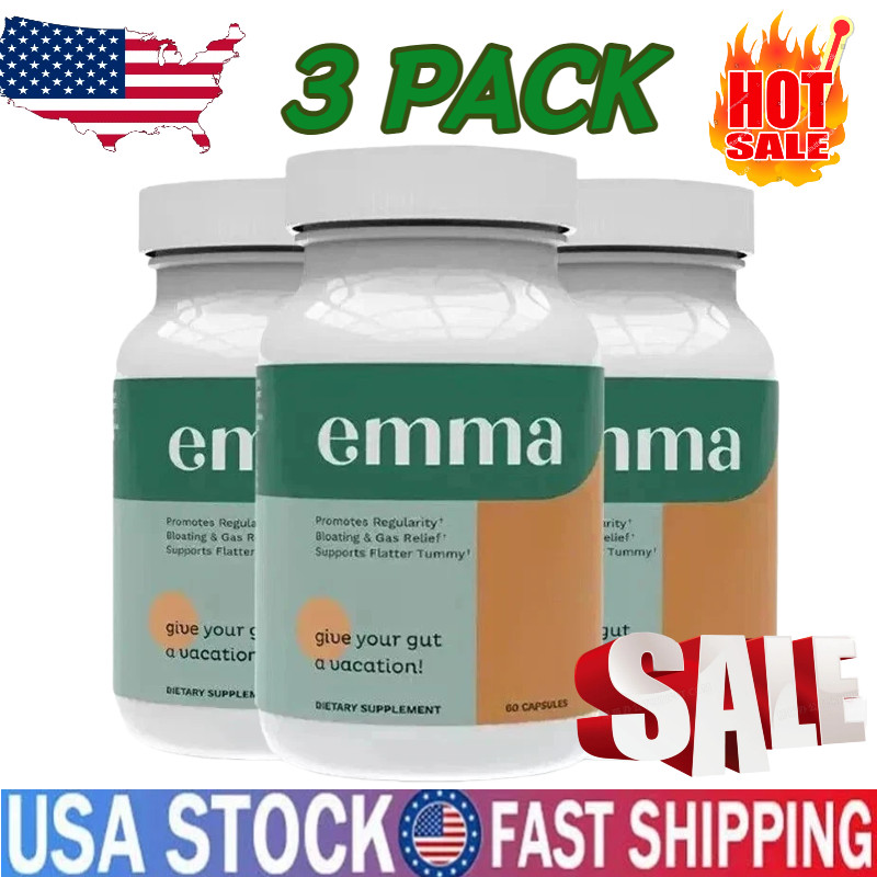 3 PACKS Emma Relief Supplement KONSCIENS KETO for Gut Bloating -180 Capsules USA
