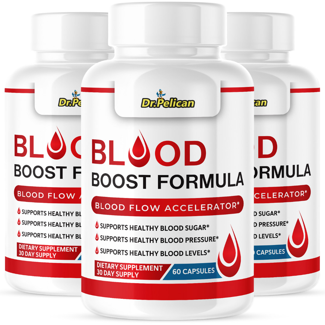 Blood Boost Formula- Blood Support- 3 Bottles- 180 Capsules
